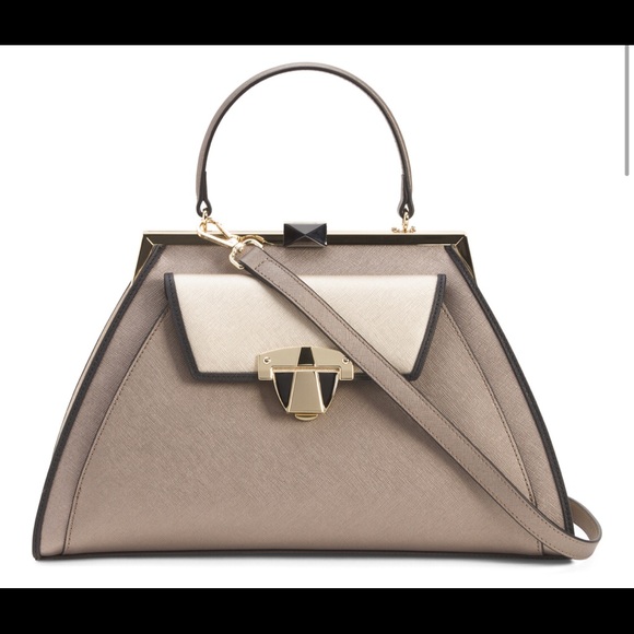 Cromia Leather Seatchel.Made in Italy.